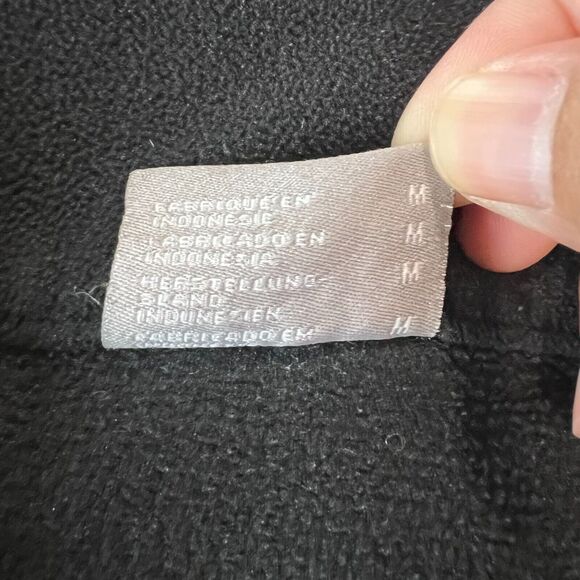 Columbia Full Zip Fleece Jacket Womens Sz. Medium Black Outdoor Gorpcore - Picture 11 of 14